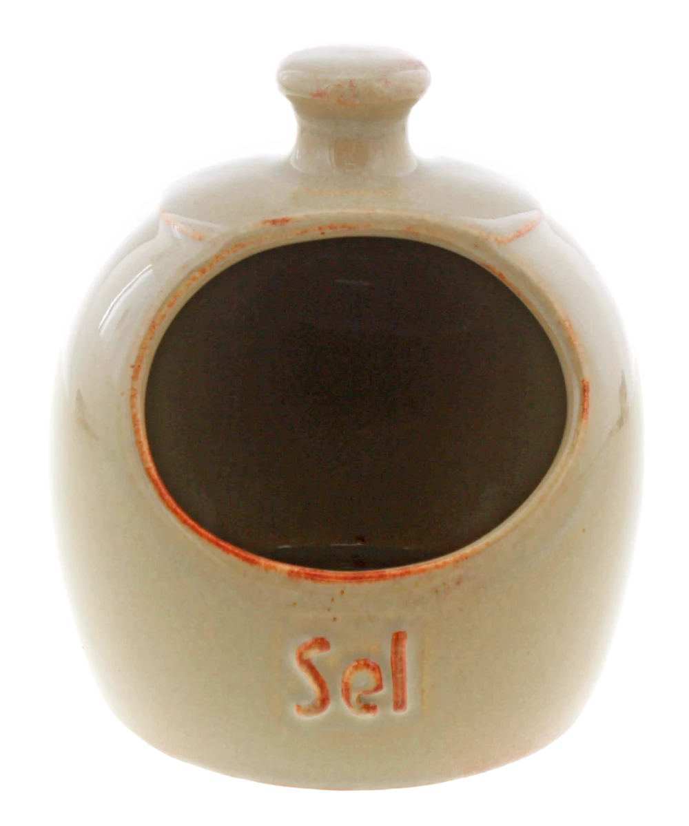 Oldenhof 1821 zoutbox ø 16 cm aardewerk beige