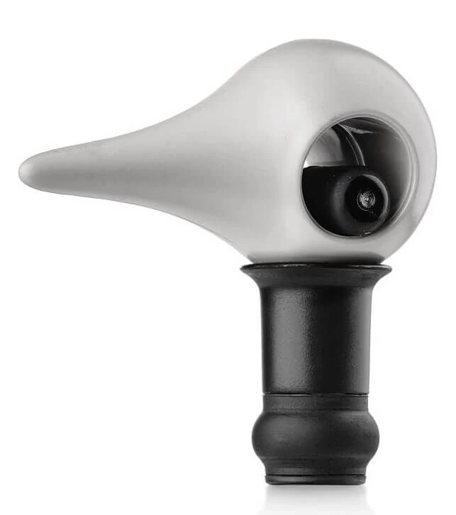 Zone Denmark Bird wijnstop 6,4 cm kunststof grijs