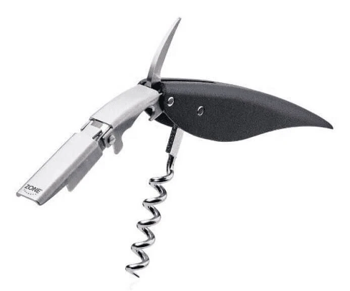 Zone Denmark Feather kelnermes 12,8 cm kunststof rvs zwart