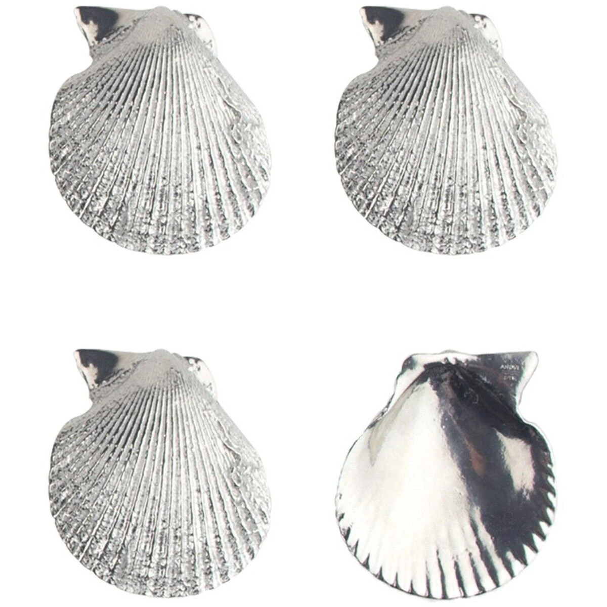 Oldenhof amuseschelpen zilvertin 4 stuks