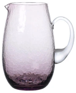 Broste Copenhagen Hammered Karaf 2 Liter ø 14 Cm H 22 Cm Glas Paars