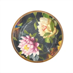 By Room Schaal Rond ø 25 Cm Mangohout Black Lotus