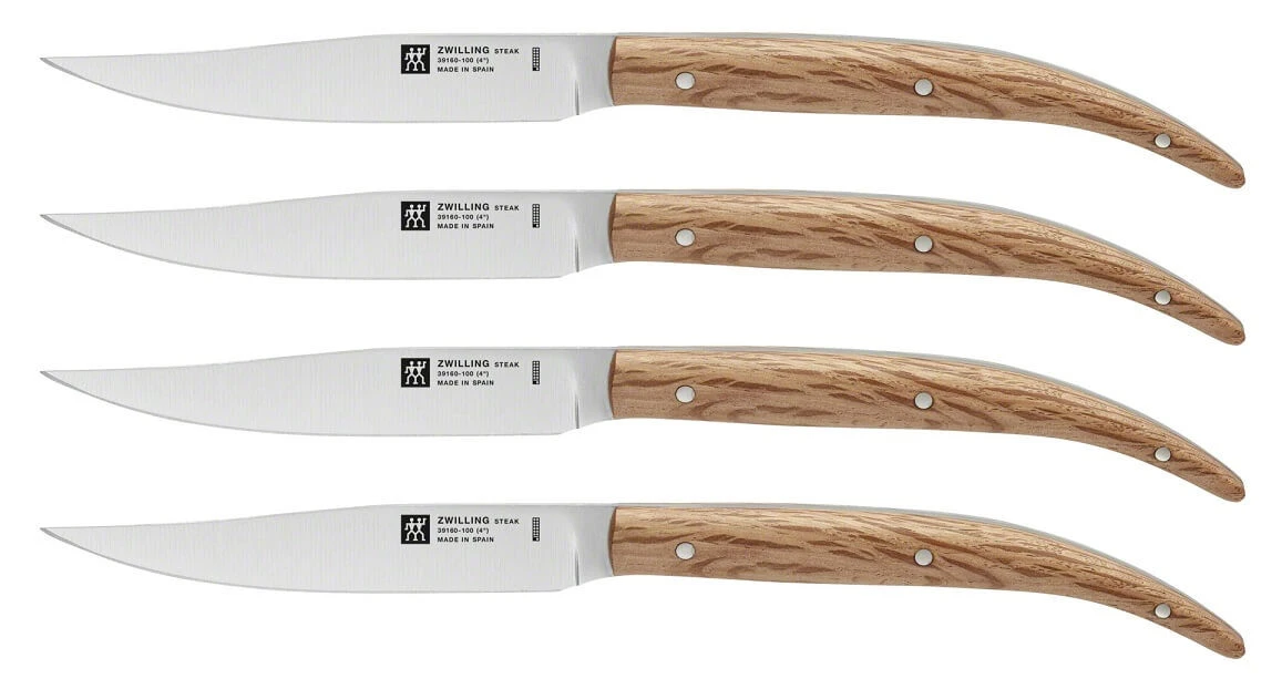 Zwilling steakmessenset 10 cm steeneik 4 stuks
