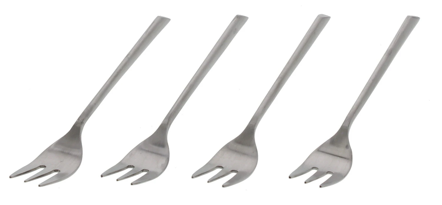 Broste Copenhagen Sletten taartvork 15 cm rvs mat 4 stuks