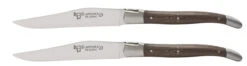 Laguiole En Aubrac Shepherd's Cross Steakmes 11,5 Cm Wengéhout 2 Stuks