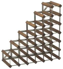 Traditional Wine Rack Co. Pyramide Wijnrek 61,2 Cm Grenen Donker