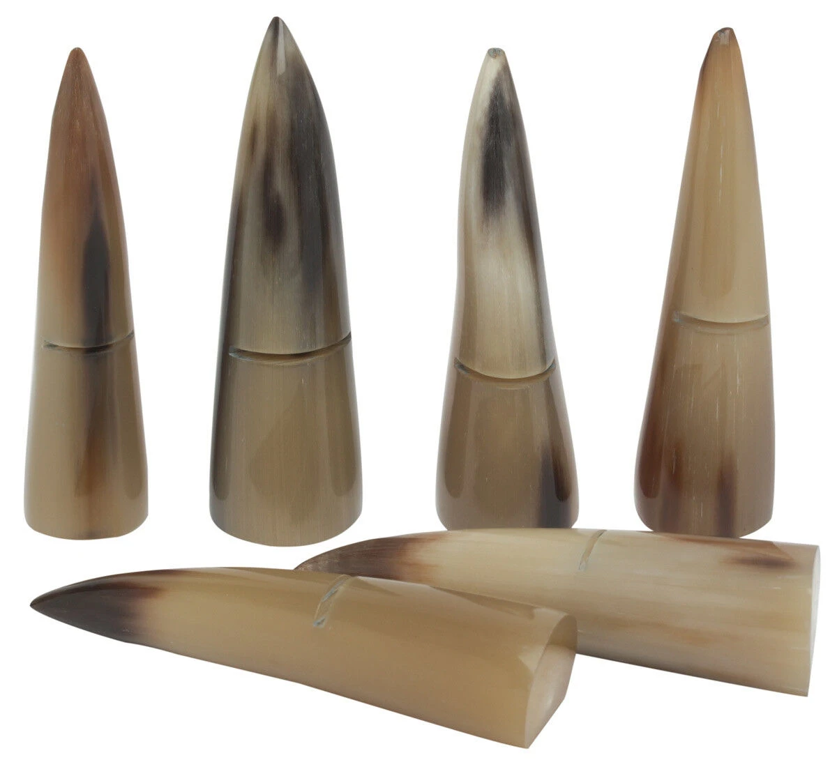 Laguiole en Aubrac messenlegger 7 cm hoorn 6 stuks