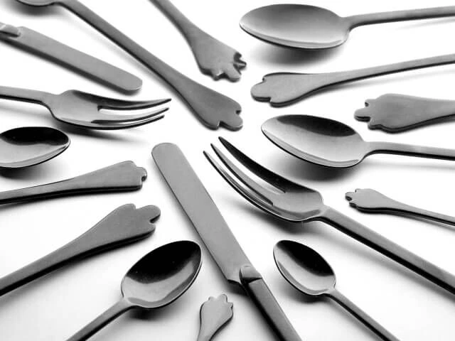 Serax Merci Mix 4-5-6 tafelmes antraciet stone wash 3 stuks