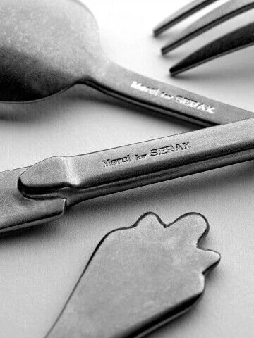 Serax Merci Mix 4-5-6 tafelmes antraciet stone wash 3 stuks