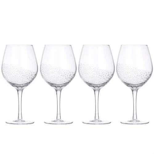 Broste Copenhagen Bubble rode wijnglas 650 ml glas 4-delig