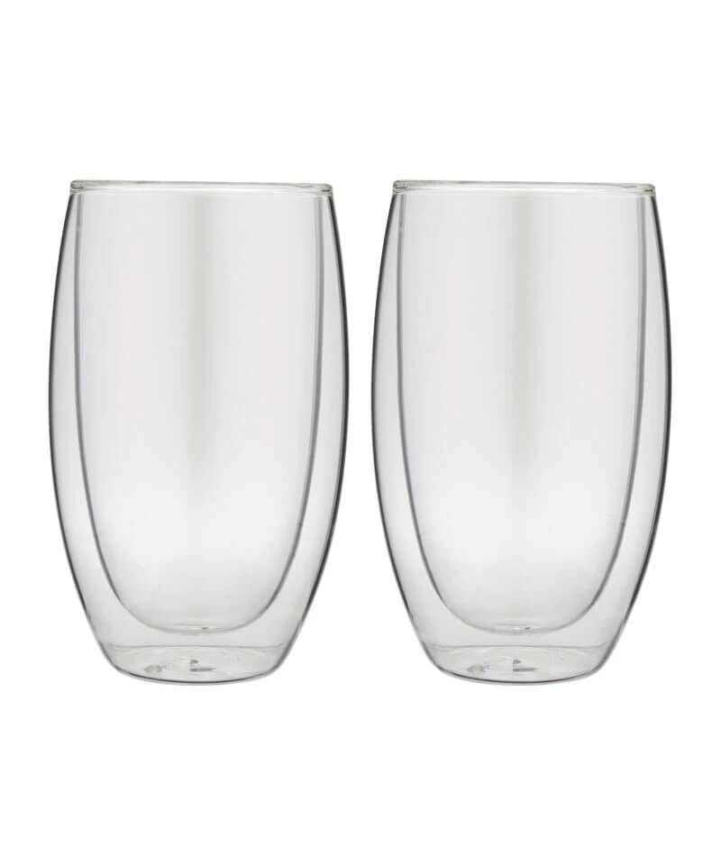 Forever dubbelwandige theeglazen 400 ml glas 2 stuks