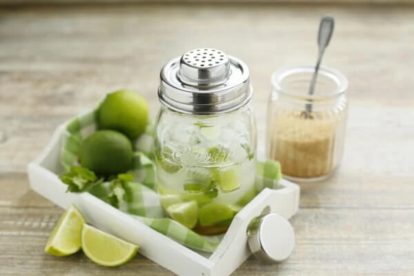 Happy Tappi voorraadpot met cocktailshaker 500 ml glas rvs