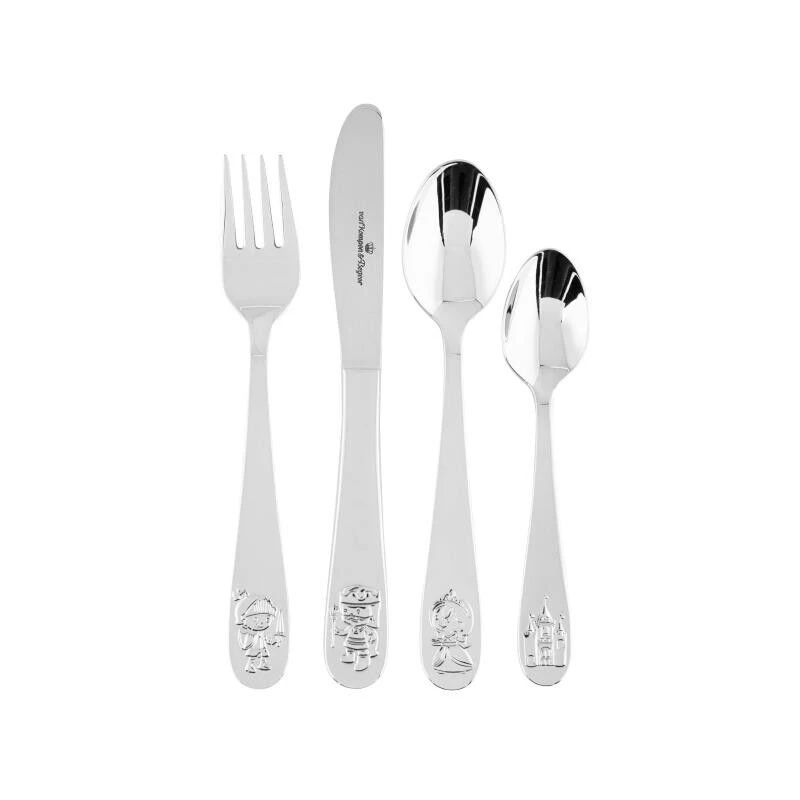 Van Kempen & Begeer Junior bestek Princess rvs 4-delig