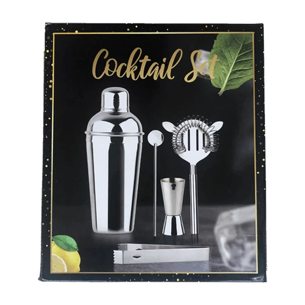 Oldenhof cocktailset rvs 5-delig