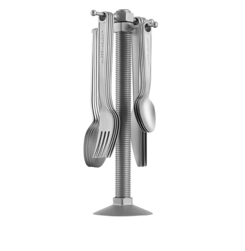 Alessi VA02 SET Conversational Objects bestekset met houder