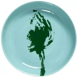 Serax Feast By Ottolenghi Hoog Bord ø 22 Cm H 4 Cm Aardewerk Azure + Artichoke Green