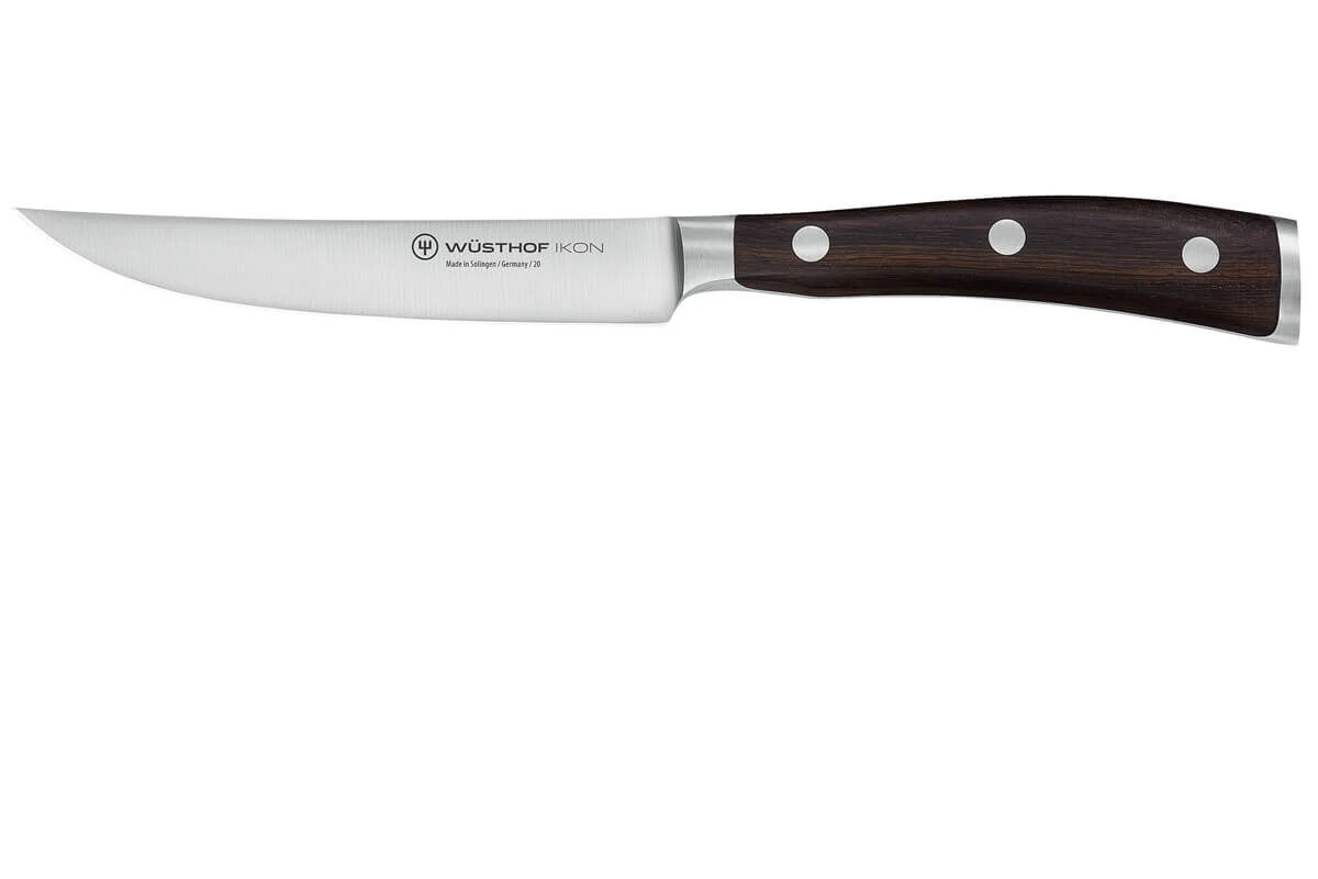 Wüsthof Ikon steakmes 12 cm messenstaal hout
